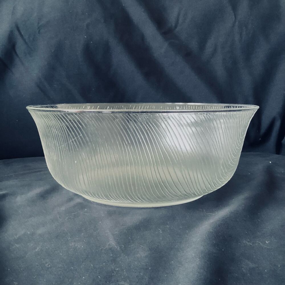 Vintage Clear Glass Vegetable Bowl